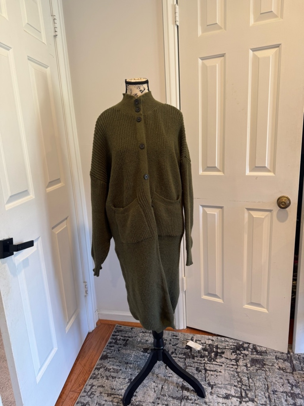 Oversized Button Front Long Sleeve
Turtleneck Cardigan - Picture 10 of 11